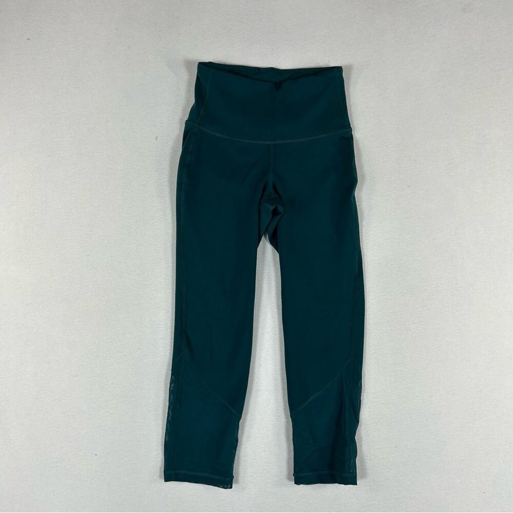 Old Navy Teal Elevate Leggings Women’s XS Key Pocket High Rise Crop Length